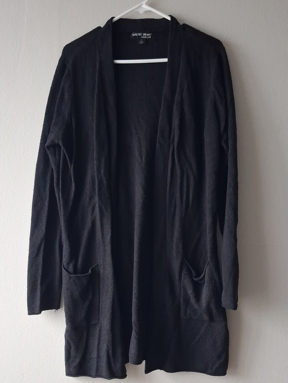 Barefoot Dreams Black Open-Front Women's Cardigan